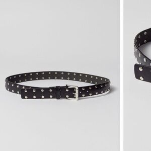 Black studded belt